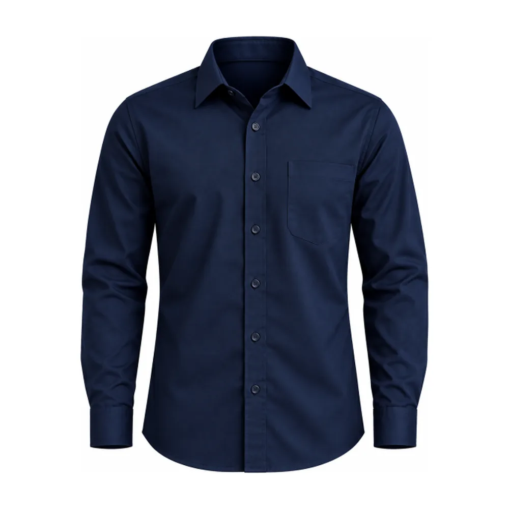 Camisa de Gabardina Manga Larga Caballero
