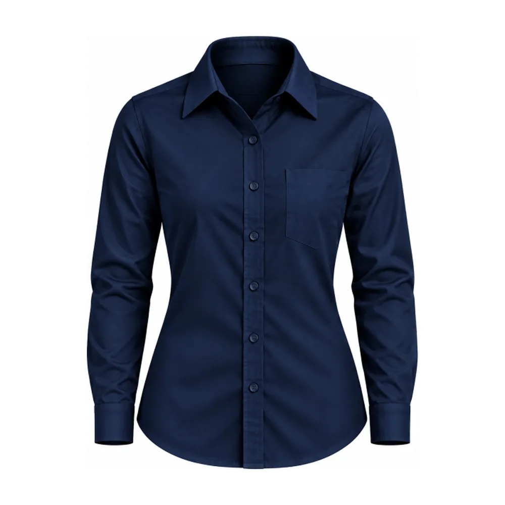 Camisa de Gabardina Manga Larga Dama, foto 2