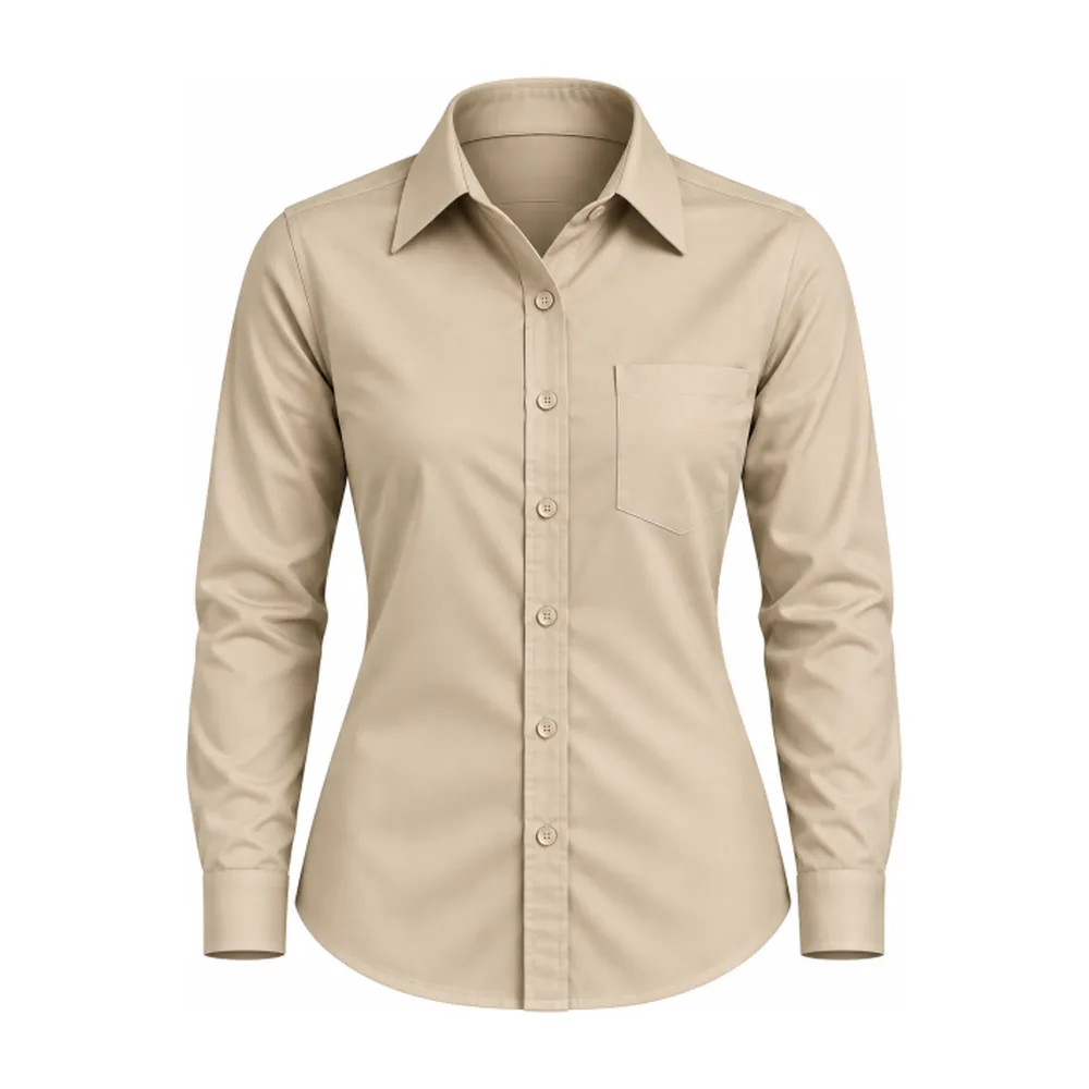 Camisa de Gabardina Manga Larga Dama, foto 3